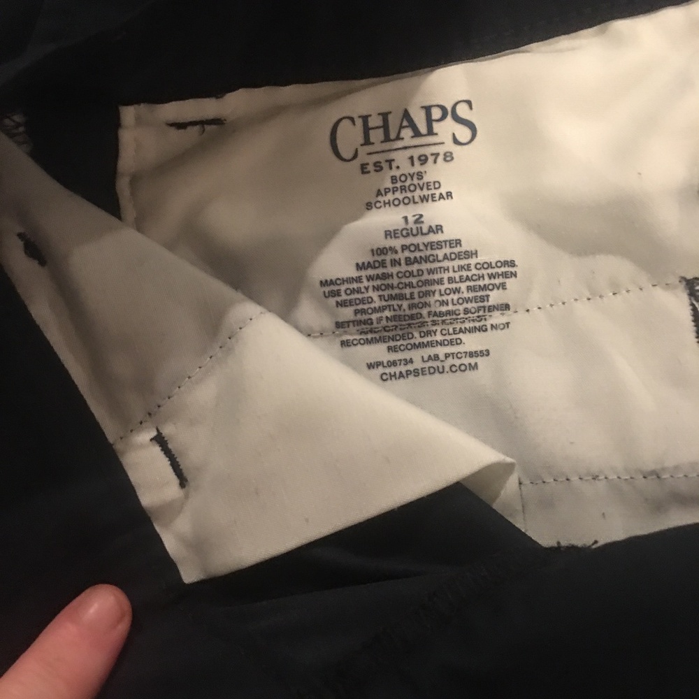 LOT of 9 Chaps Boys Performance Uniform Shorts Size 12